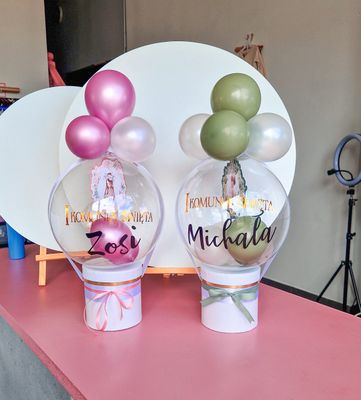 Balon Bobo z bilecikiem wewnątrz