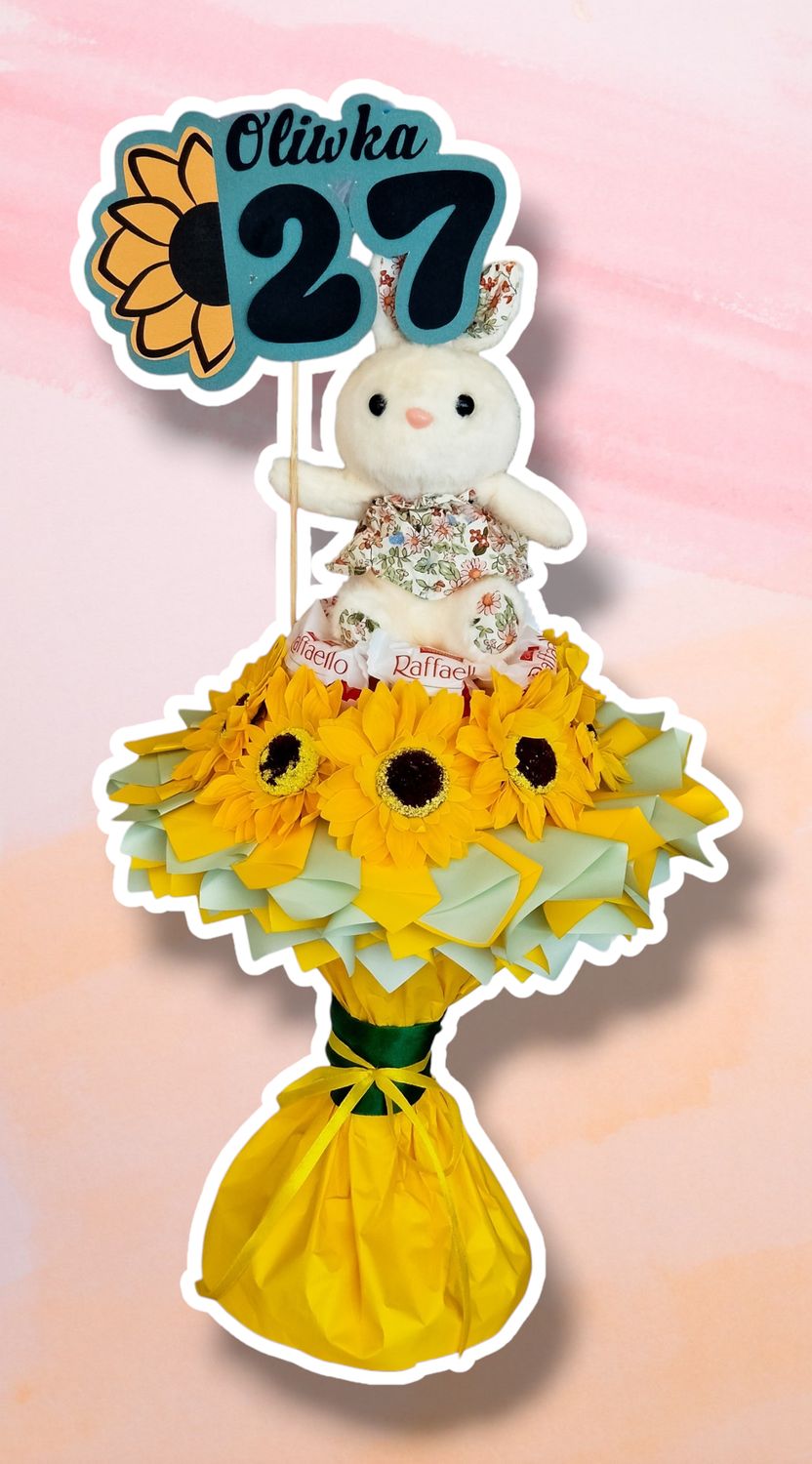 Bukiet Sunflower z brelokiem