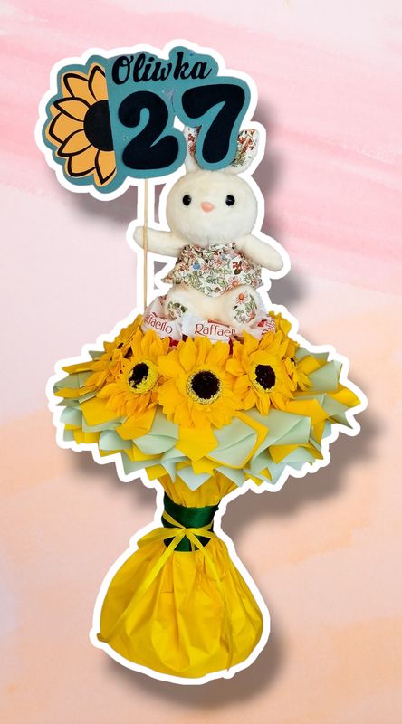 Bukiet Sunflower z brelokiem