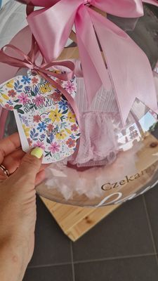 Balon Baby Shower z ubrankiem