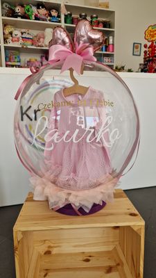 Balon Baby Shower z ubrankiem
