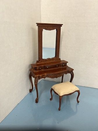 "Hampton" Vanity and stool Mahogany bes2397mh