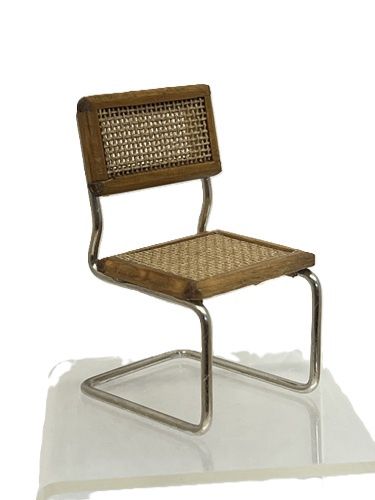 "Wicker" and Chrome Chair cn056
