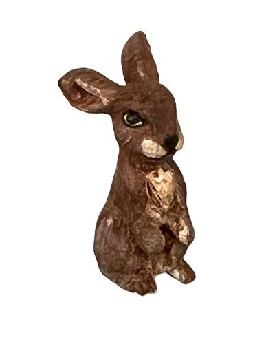 1" Tall Painted Metal Bunny mc384x