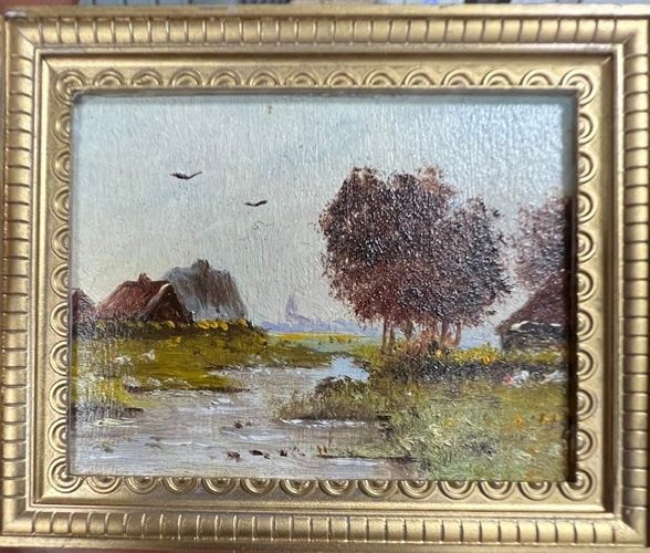 "Lazy Summer" Oil Landscape mn505