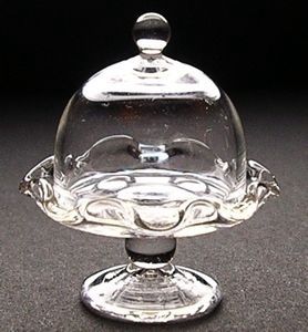 1/24th Glass Cake Plate - Ruffled Edge bdhs200