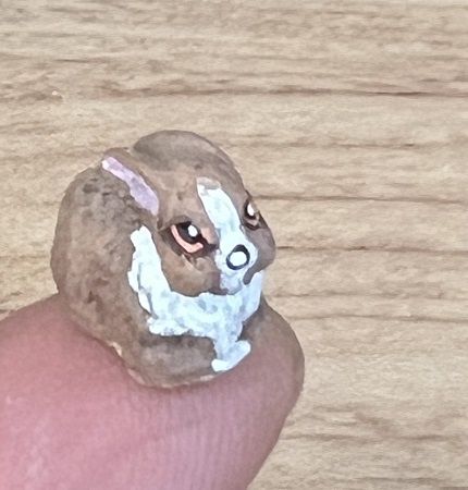 1/24th Handpainted Rabbit by Jeannetta Kendall jkb428