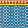1/2In Scale Wallpaper, 6pc: Provence, Blue bphfr101b
