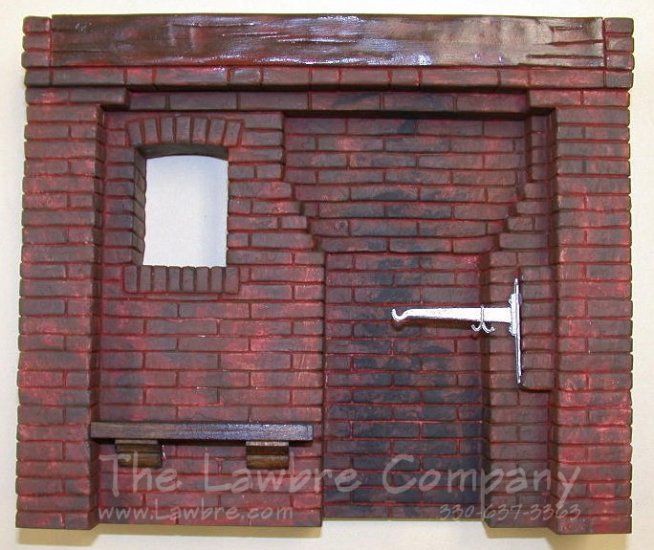 1062 - Early American Kitchen Fireplace - Finished Brick Red LAW1062