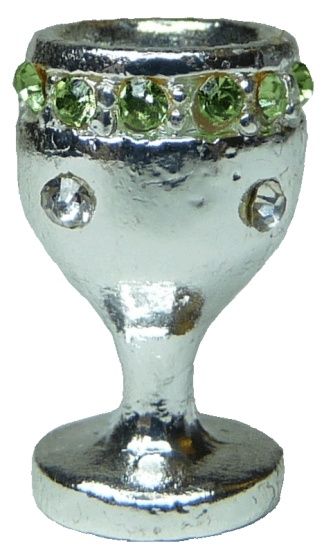 "Silver" Chalice - Emerald Band bdj056