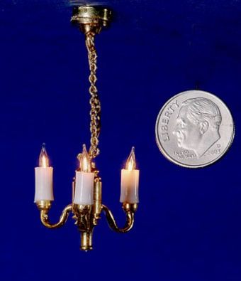 1/24th 3-Arm Colonial Chandelier ck2302