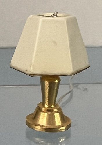 1/24th Brass Lamp with White Shade 10000009