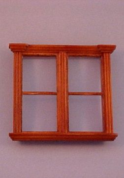 1/24th Westfield Plain Double Window-Walnut S707WNP