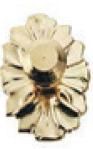 1111 Medallion Knob, Gold Plated Brass, 2/Pkg. hw1111
