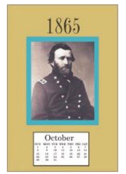 1865 Cival War Calendar TIN1097