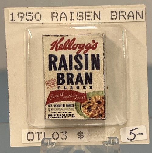 1950's Raisin Bran Cereal Box OTL03