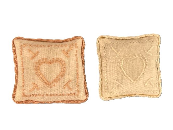 2 Heart Pillows mc1964