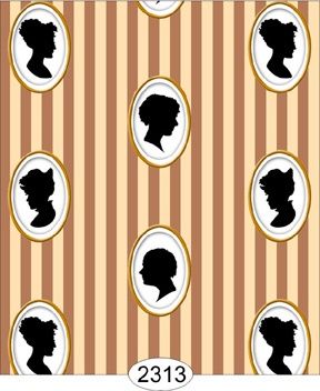 221B Baker Street Cameo - Beige (3 Sheets of paper) WAL2313