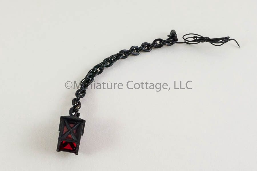 1/24th Black Hanging Carriage Light rd32711