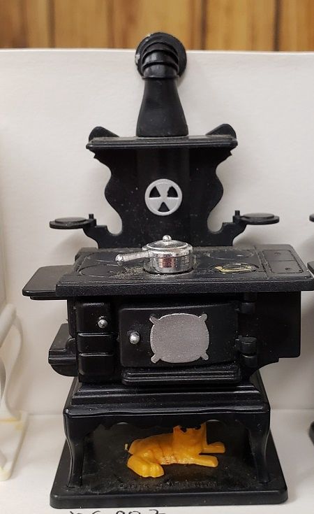 1/24th Black Old Fashioned Cook Stove hs003a