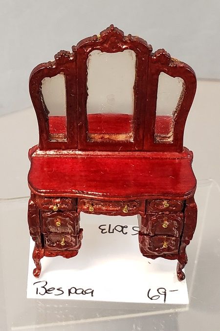 1/24th Mahogany Vanity S2073MH