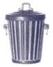 1/24th Silver Garbage Can/Metal s3088