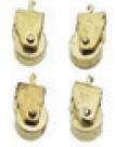 1104 Brass Furniture Caster, 12/Pkg. hw1104