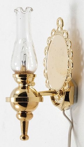 12 volt Wall Sconce with Clear Fluted Top Edge MH761