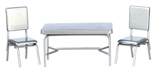 1950'S Table Set, Silver, 3Pc t5933