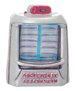 1950'S Table Jukebox, Silver AZT8538