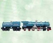 2003 Miniature Lionel Blue Comet Steam Locomotive &amp; Tender QXM488-7