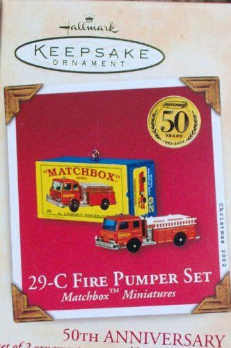 29-C Fire Pumper set Matchbox Mini qxi8846