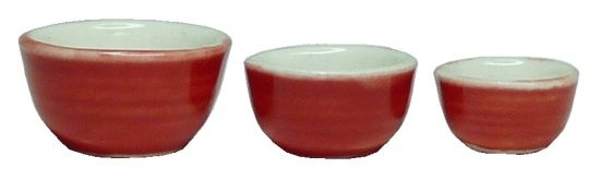 3 Pc Rose Ceramic Bowl Set bdb304
