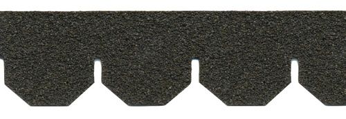 1" Black Hexagon Asphalt Singles WN381AM4001H
