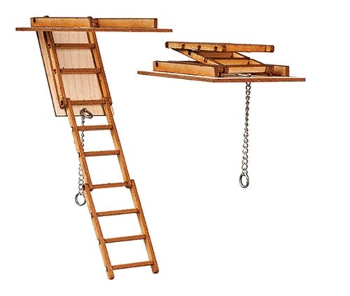 1/24th Folding Attic Stairs as2299hs