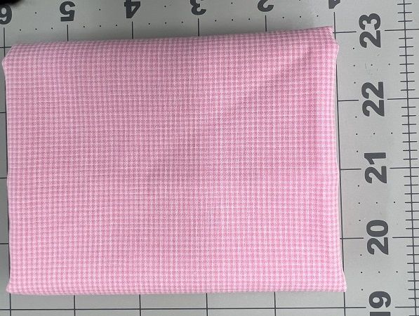1/24th Micro Pink and White Check fabric43