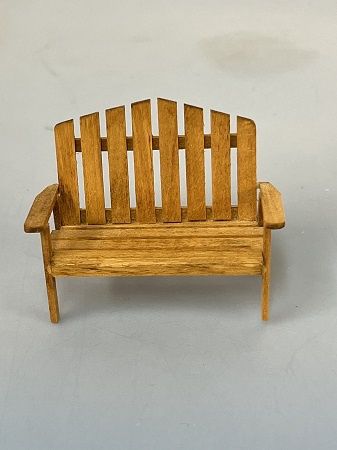 1/24th Wooden Adirondack Bench ala797
