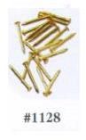 1128 Solid Brass Pin Nails, 6mm L, 100/Pkg. hw1128