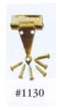 1130 Solid Brass "T" Hinge, 4/Pkg. w/24 Nails hw1130