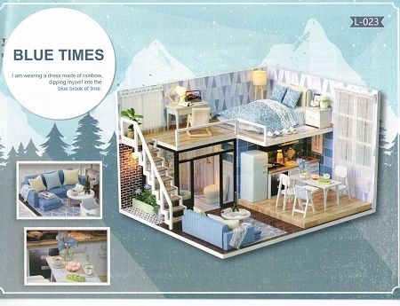 1/24th Cutebee DIY Wooden Doll House Kit l-23c
