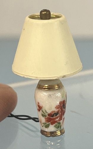1/24th Porcelain Lamp with Floral Design MC031113i
