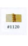 1120 Square Hinge, Gold Plated Brass hw1120