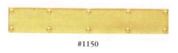 1150 Brass Kick Plate, 2 Pcs hw1150