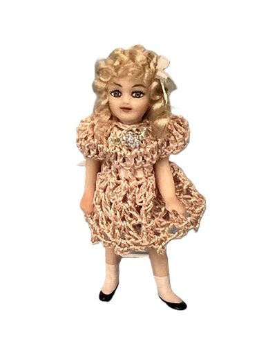 2 1/2" Tall Blond Doll ps005