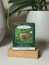2001 Hallmark Miniature Ornament Antique Tractors 5th in Series qxm5252