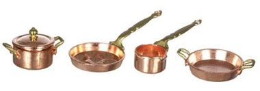 3 Pc Copper Pot/Pan Set azma2258