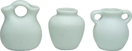 3 pieces of Bisque Pottery BDb310