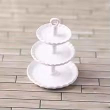 3 Tiered White Serving Tray mc031292
