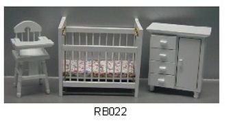 3-Piece White Nursery Set RB022