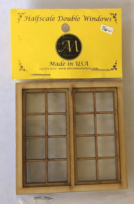 4 over 4 Double Window in Half Scale al434hs